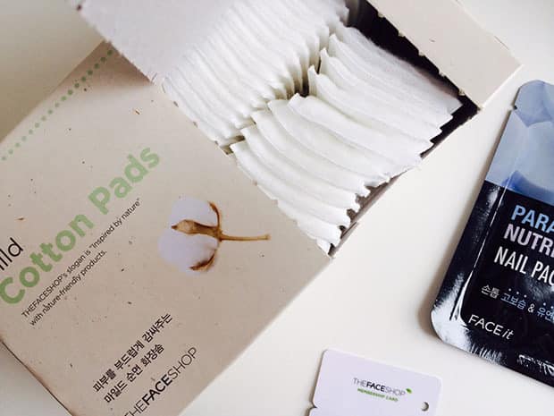 Bông tẩy trang Mild Cotton Pads The Face Shop – 80 miếng | Dụng cụ trang điểm| Chăm sóc da | Làm đẹp da – Lamdepshop.com.vn